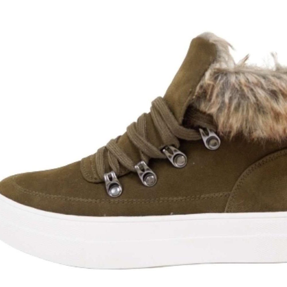 Dark Forest Fur Cuff Sneaker - Picture 3 of 3